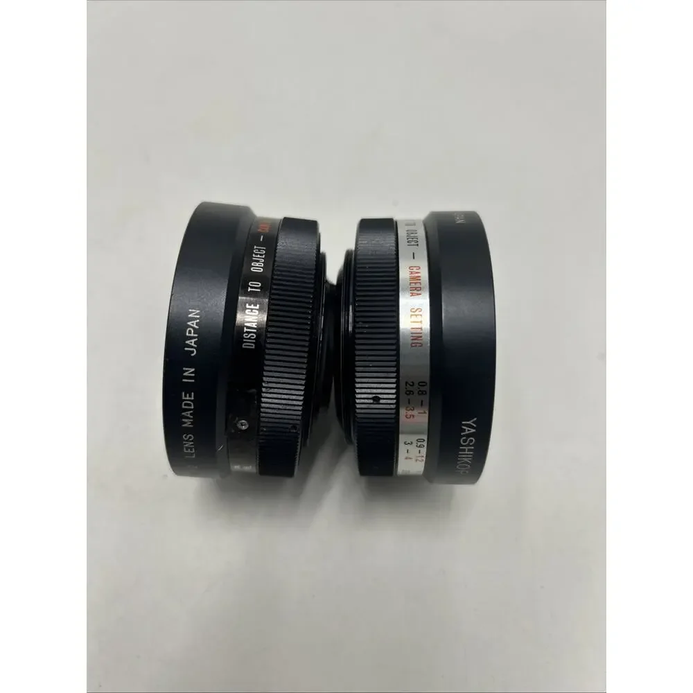 Yashikor AUX Telephoto & Wide Angle 1:4 Lenses With Case
